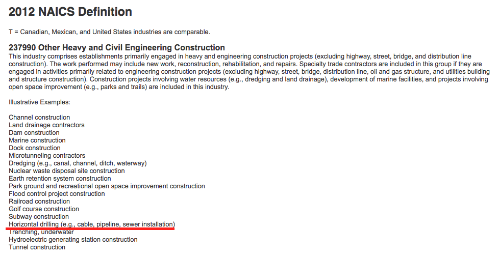 Boring Contractors NAICS | 237990 BoringContractors.com Boring Contractors NAICS | 237990 BoringContractors.com