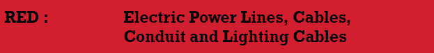 Boring Contractors Utilities | 811 Electric Utility Color Code Boring Contractors Utilities | 811 Electric Utility Color Code